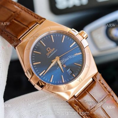 New! Swiss Copy Omega Constellation Gents Watches Rose Gold 39mm watches