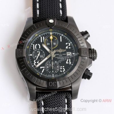 (GF) New Breitling Avenger Chronograph 45 Night Mission DLC Titanium Watch Asia 7750 Replica watches