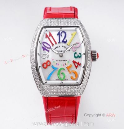 High Quality Replica Franck Muller Vanguard Color Dreams Women Watch With Diamonds watches