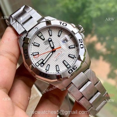 Swiss Clone TagHeuer Aquaracer Calibre 5 Watch White Dial Automatic watches