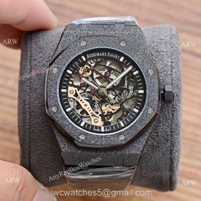 New Copy Audemars Piguet Royal Oak &8216;Frosted Watch Skeleton Dial 42mm watches