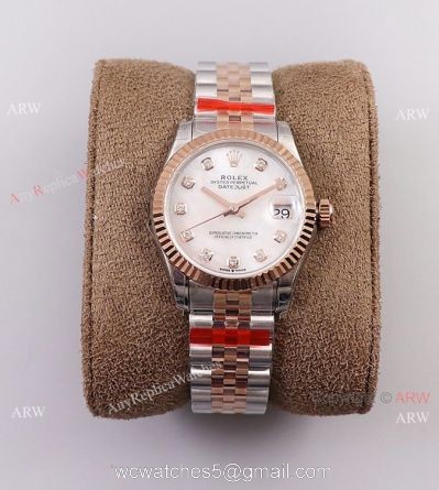 (TW) Swiss Grade Rolex Datejust 31mm Rolex Jubilee Rose Gold Mother Of Pearl watches