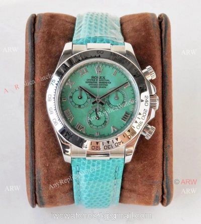 NEW! Swiss Replica Rolex Daytona Green Mother of Pearl Watch 7750 Movement watches