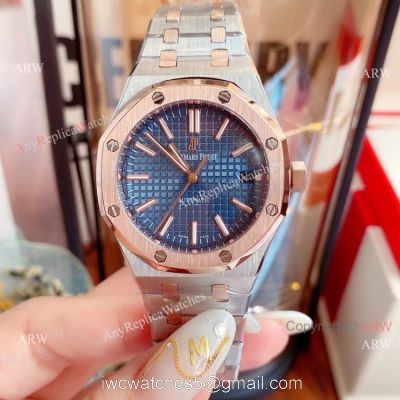 New Replica Audemars Piguet Royal Oak 37mm Lady Watch 2-Tone Rose Gold watches