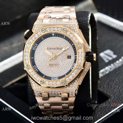 Clone Audemars Piguet Diver Automatic Watches Diamond Case and Face watches