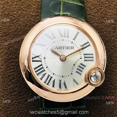 Swiss Copy Cartier Ballon Bleu De Quartz Watch Rose Gold 30mm watches