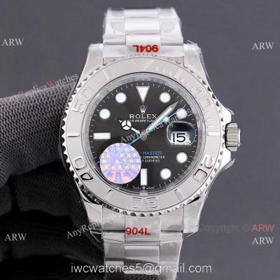 AAA Swiss Copy Rolex Yachtmaster 40mm Watch 904L ETA2836 Gray Dial watches