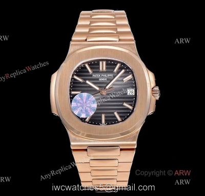 (GR) V2 Version 5711 Patek Philippe Nautilus Rose Gold Grey Dial Swiss Clone Watches watches