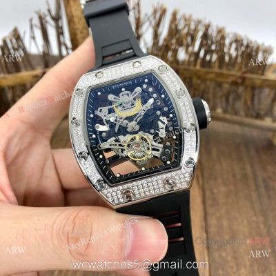 AAA Copy Richard Mille Bubba Watson RM38-01 Men Watch SS Diamond watches