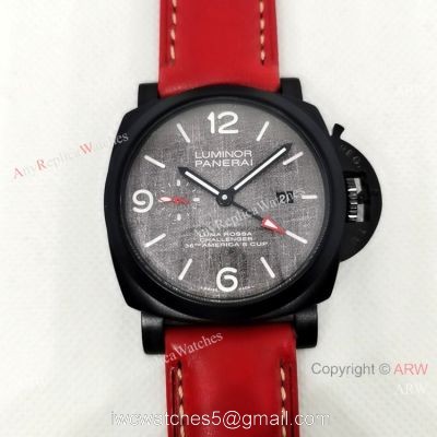 New Panerai Luminor Luna Rossa GMT Automatic Grey Dial Watch PAM01036 watches