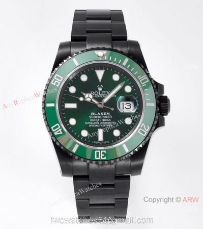 IPK Factory Rolex Blaken Submariner Hulk Watch Swiss 2824 Movement watches