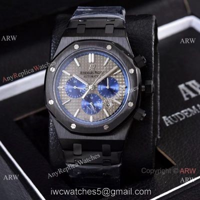 Knockoff Audemars Piguet Royal Oak 41mm Watches Gray Dial Blue Subdials watches