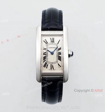 Grade 1A Swiss Cartier Tank Americaine Stainless Steel Watch Women watches