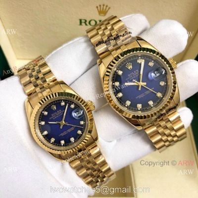 Buy Copy Rolex Datejust Lover Watches Blue Diamond Dial watches