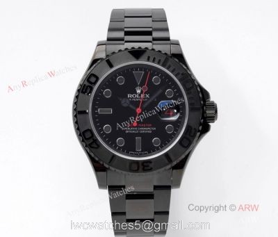 VR Factory New Rolex Yachtmaster 116622 Triple Red All Black Swiss Copy Watch watches