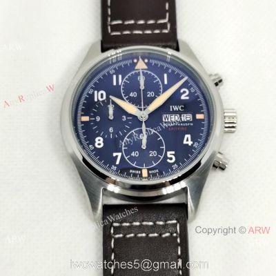 New Style IWC Big Pilot Spitfire Chronograph Watch Black Dial watches