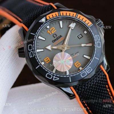 Best Quality Copy Omega Seamaster Planet Ocean Watches Black and Orange watches
