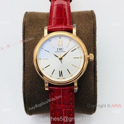 New! Swiss Replica IWC Portofino Swiss 9015 Rose Gold Watch Ladies watches