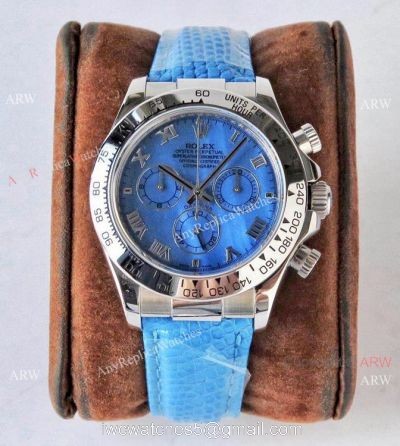 NEW! TW Replica Rolex Cosmograph Daytona Watch Blue Mother of Pearl Dial Watch watches
