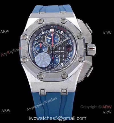 (JF) Swiss 3126 Audemars Piguet Chronograph Michael Schumacher Blue Index Dial Watch watches