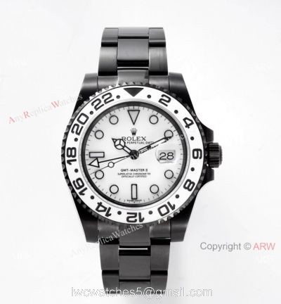 2020 NEW! AAA Replica Rolex GMT-Master II &8216;Oreo VR Swiss 3186 White Ceramic Watch watches