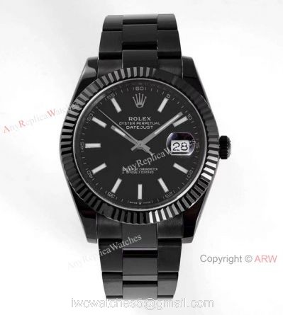 VR-Factory AAA Replica Rolex Datejust II Black Venom Watch 41mm Black Dial watches