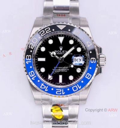 1:1 Best Edition NOOB V11 Version Rolex GMT-Master II Batman Watch 116710BLNR watches