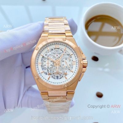 Wholesale Copy IWC Aquatimer Rose Gold Skeleton Dial Watches watches
