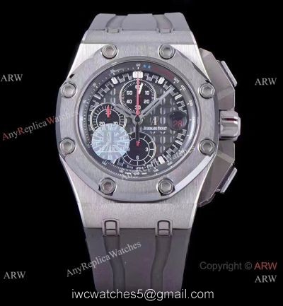 (JF) Swiss Replica Audemars Piguet Royal Oak offshore Schumacher SS Grey Index Dial watches