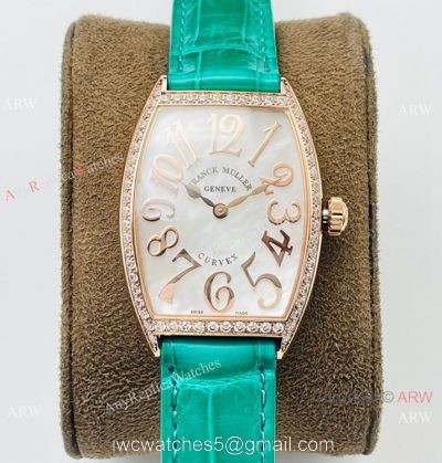 Swiss Grade 1 Franck Muller Cintree Curvex Lady Watches Diamond Bezel watches