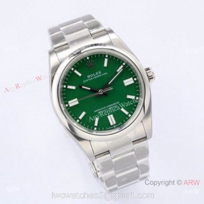 2020 Novelty! Grade AAA Copy Rolex Oyster Perpetual 36mm EWF Swiss 3230 Watch 904L Stainless Steel Green Dial watches