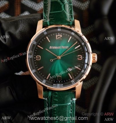New Copy Audemars Piguet Code 11.59 Watches Green Gradient Dial Rose Gold watches