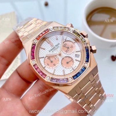 Replica Audemars Piguet Royal Oak Rainbow Watches Rose Gold watches