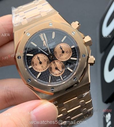 OM Factory Audemars Piguet Royal Oak Chronograph 26331or Watch Rose Gold 41mm watches