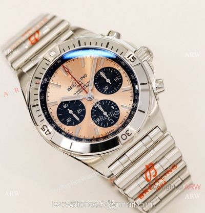 2021 New Super Clone Breitling Chronomat 1:1 GF Factory Watch Rose Gold Dial watches