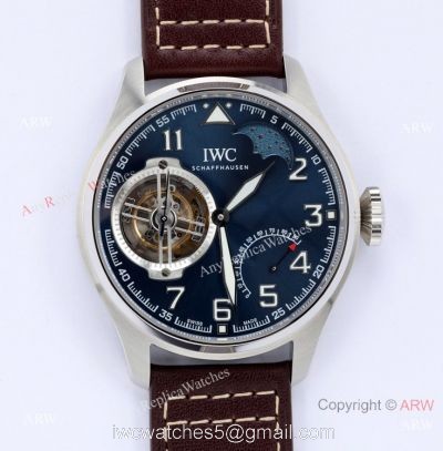 BBR Swiss Replica IWC Big Pilots Constant-Force Tourbillon Watch Blue Dial watches
