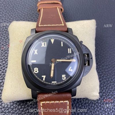 SF Factory AAA Copy Panerai PAM629 Luminor Titanio DLC Watch Cali Dial watches