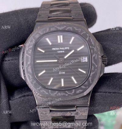 3K Factory Patek Philippe DiW Carbon Nautilus 5711 &8216;Black Grail Watch Super Clone watches