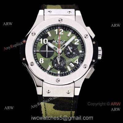 Japan Grade Copy Hublot Big Bang Tutti Frutti Camouflage Face Watch VK Chronograph watches