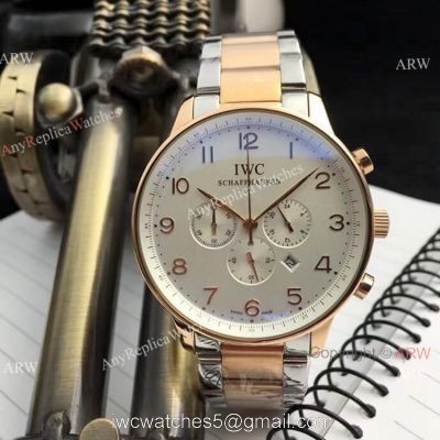 Faux IWC Portugieser Chronograph Watches Tone Tone Rose Gold watches