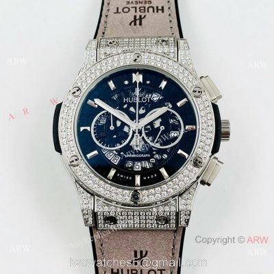 Iced Out Hublot Classic Fusion Chronograph Copy Watches watches