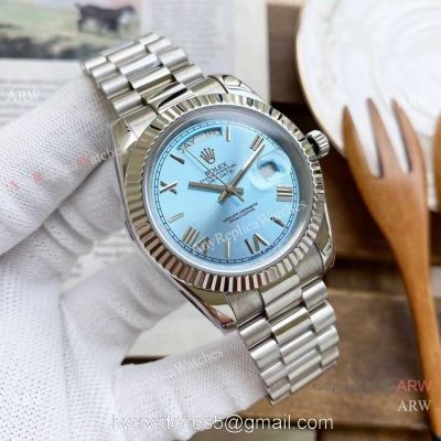 Copy Rolex Presidential Day Date Watches Ice Blue Dial 40mm watches