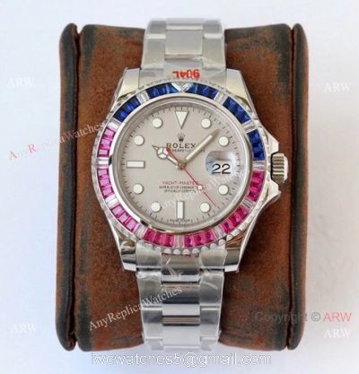 (ROF) 1:1 Best Replica Rolex Yacht-Master Rainbow 40mmWatch Custom Edition watches