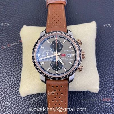 Swiss Grade One Chopard Mille Miglia GTS Azzurro Chrono Watch Rose Gold Crown watches