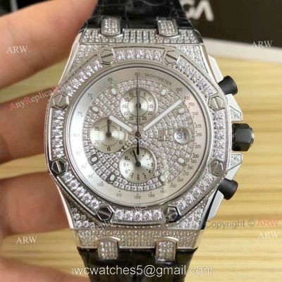 42mm Audemars Piguet Royal Oak Offshore Full Diamonds Watch Quartz Replica watches