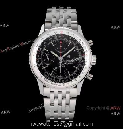 Swiss Grade Breitling Navitimer 1 41mm KOR Factory A7750 Men Watch Stainless Steel Black Dial watches