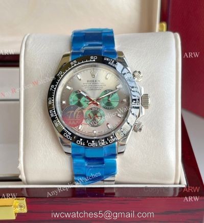 AAA Quality Replica Rolex Daytona Black Ceramic Green Subdials watches