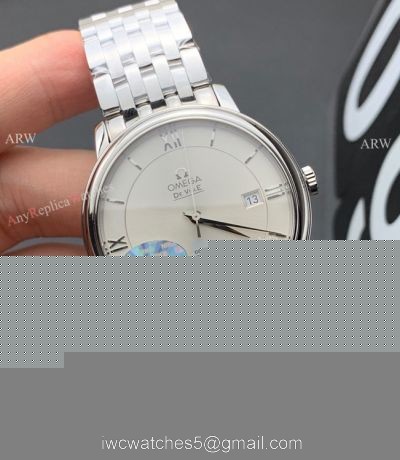 MKS Factory Omega Classic De Ville 9015 Watch Silver Dial Stainless Steel watches