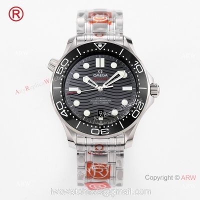 2021 New Swiss Grade OR Factory Omega Seamaster Diver 300m Watch Stainless Steel Black Ceramic Bezel watches