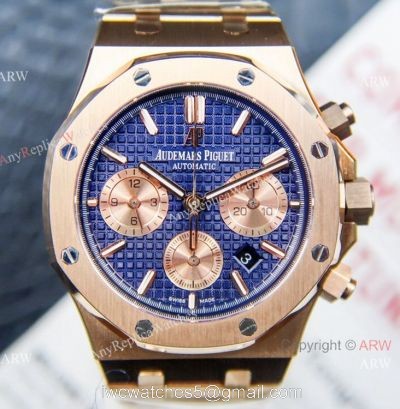 Grade 1A Swiss Copy Audemars Piguet Royal Oak Chronograph Watch ETA7750 Rose Gold Subdials watches